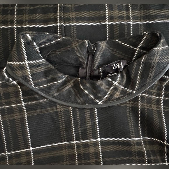🖤 ZARA Plaid Mini Dress | Size M | New With Tags - Picture 8 of 8